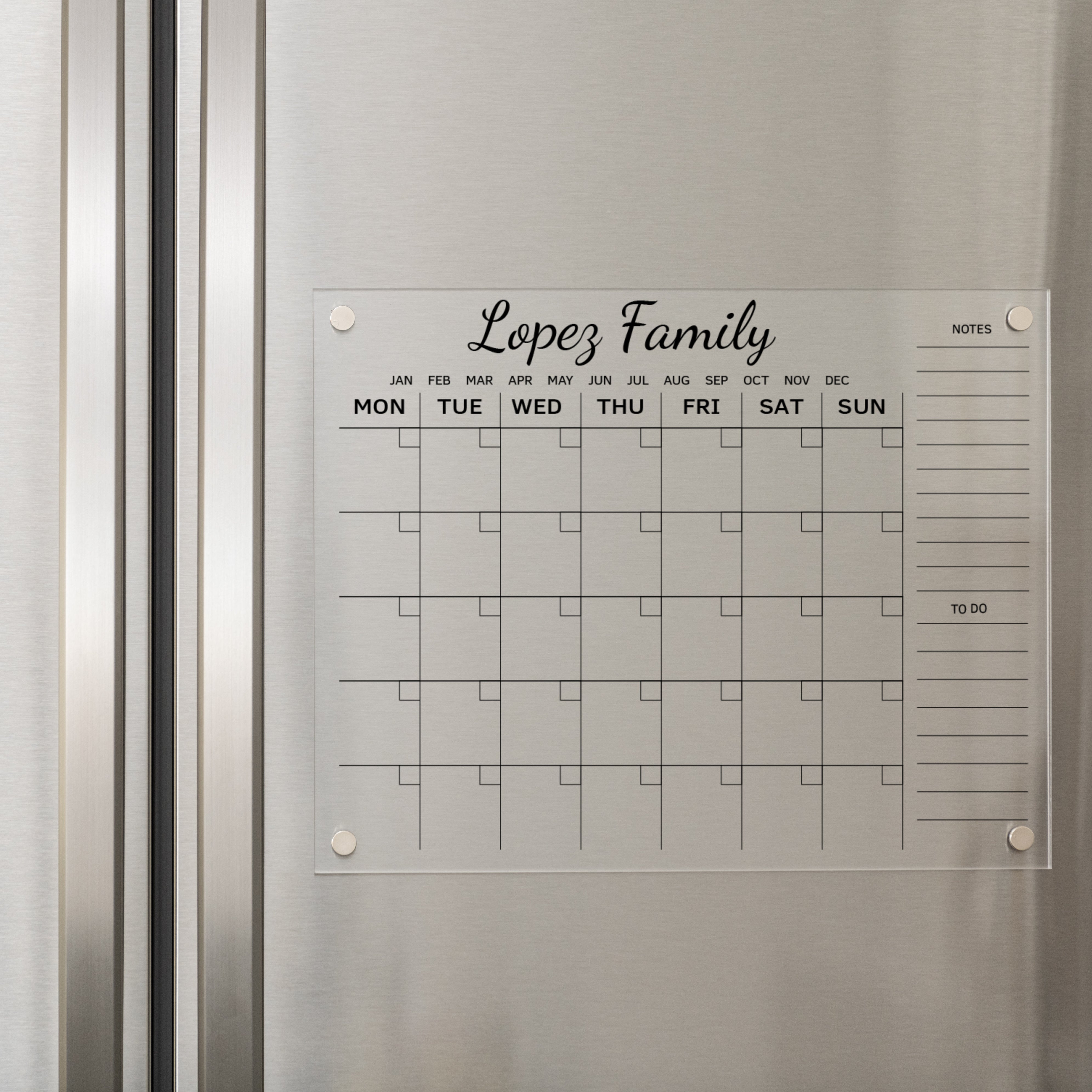  Cosyzone Acrylic Calendar Planning Board for Fridge